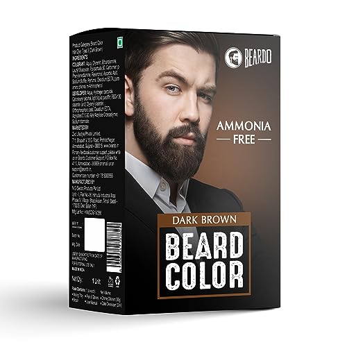 Image of Beardo Beard Color For Men - Natural Brown, 70ml | Long Lasting | No Ammonia | Easy to apply, No Stain Beard Hair Colour for men | Skin Friendly Hair dye