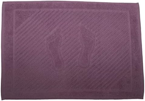 NAVY BLUE FOOTPRINT BATH MAT 50x70 CM, (NOT A BATHROOM RUG) 1 PACK 100% NATURAL COTTON WASHABLE HOTEL BATHROOM SHOWER FLOOR TOWEL 750 GSM