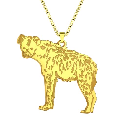 Collier hyène Sweetveld bijou animal punk tendance unisex