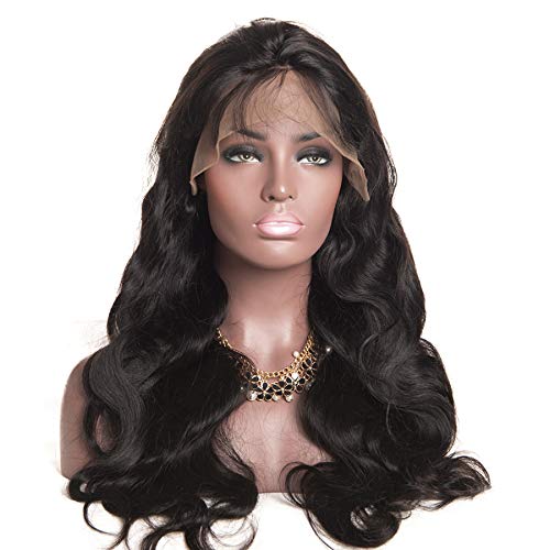 Human hair Full-lace Swisslace wig Virgin Wig Remy HD Full Swiss Lace Natural Human Remy Virgin Hair Wig Waves  main image 4