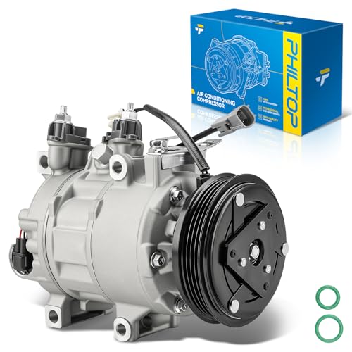Image of PHILTOP YCC375 Air Conditioner AC Compressor with Clutch for Ford Focus 2016 2.0T, 2014-2018 2.0L