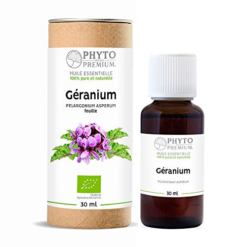 HUILE ESSENTIELLE DE GÉRANIUM BOURBON - Pelargonium graveolens (BIO) - 30 ml