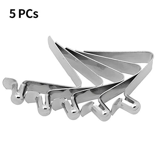 GeKLok Lot de 5 pinces à ressort pour kayak - 6 mm - Bouton pression - Pour pagaie - En acier inoxydable - Image 7