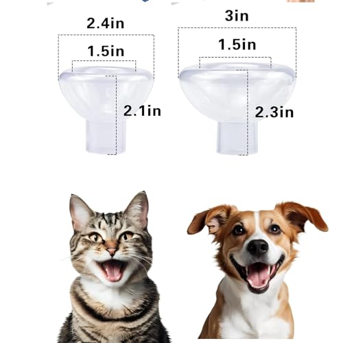 Image of Pet Breathing Chamber with Two Face Masks for Dogs and Cats, Comfortable Chamber Accessory for Small Pets, Comfortable Face Mask (for Cats & Dogs Small)
