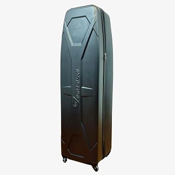 JEF WORLD OF GOLF New Hard Case Travel Cover for Golf Bag/Clubs - Black