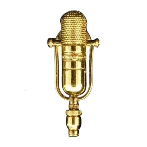 77D Microphone Pin - 24k Gold Plated