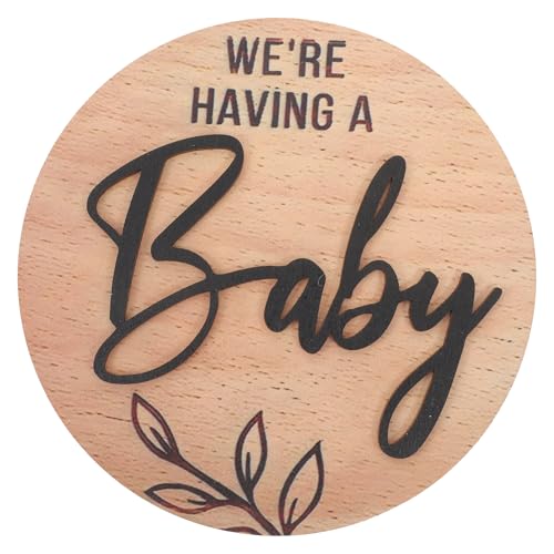 Garneck Newborn Announcement Sign Arrival Sign Elegant Birth Announcement for Hospital and Durable Keepsake with Patterns for Celebrating