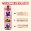 60PCS Cartoon for Stranger Things 5 Stickers Pack,Waterproof Vinyl Stranger Things Stickers for Adult Teen Girl Laptop Skateboard Bike Guitar Water Bottle Travel Case Helmet Notebook Scrapbook #4