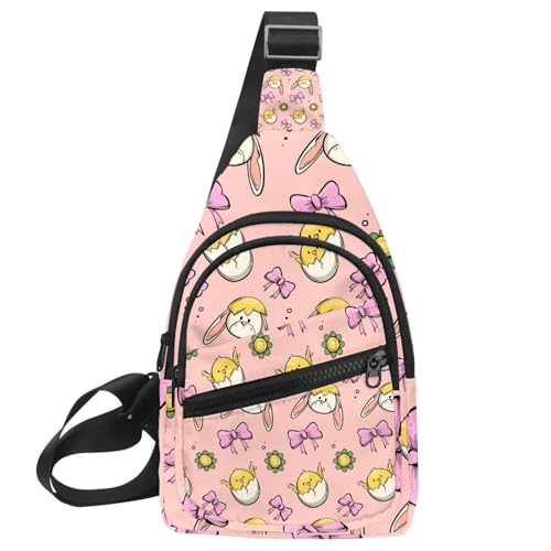 Mochila bandolera para hombre con cremallera y bolsa de pecho ajustable multicolor