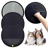 Tierhaarentferner Handschuh 3er Pack – Doppelseitiger Fell Magnet Handschuh für Hunde & Katzen, Atmungsaktiv mit Anti-Statik-Funktion, Wiederverwendbar & Leicht zu Reinigen