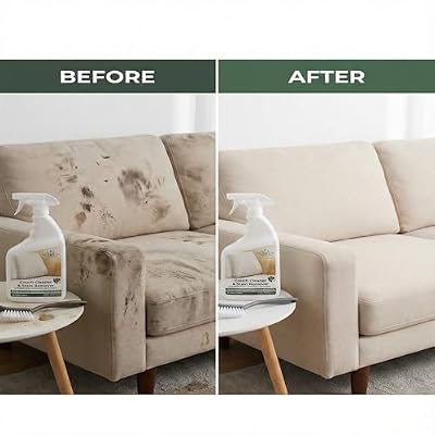 NOYATECH Travel size Couch Cleaner and Stain Remover. For sofas, car upholstery, carpets, rugs, mattresses, dining chairs, all Fabrics. Safe, for kids and pets.