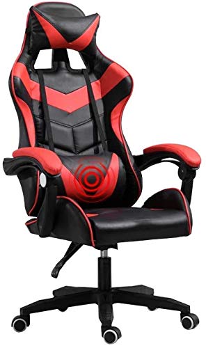 Gaming Chair Computer Chairs Video Game Chair,High-Back Ers Chair with Headrest and Massage L Pillow Rated Load Warm as Ever