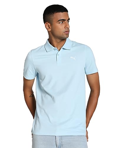 Puma Men's Solid Slim Fit Cotton Essential Polo T-Shirt for Regular wear