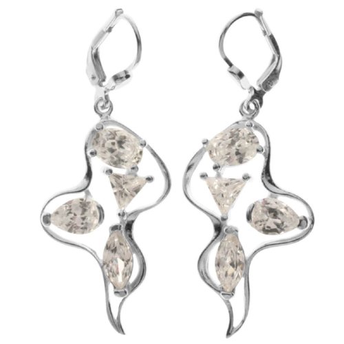 Preisvergleich Produktbild InCollections Damen-Ohrhänger 925 / 000 Sterlingsilber mit Zirkonia 0010261669340