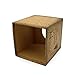 CVHOMEDECO. Primitives Square Tissue Box Cover Rustic Country Welcome Cardboard Tissue Box Holder for Home/Bath Decor, 5-1/4 x 5-1/4 x 6 Inch