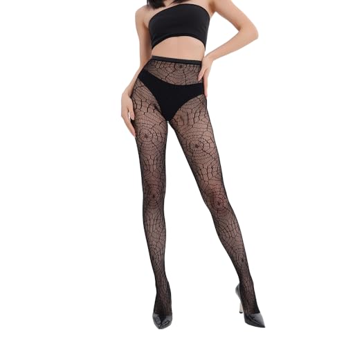 Image of Womens Suspender Pantyhose High Waist Fishnet Tights Fishnet Stockings Thigh High Stockings