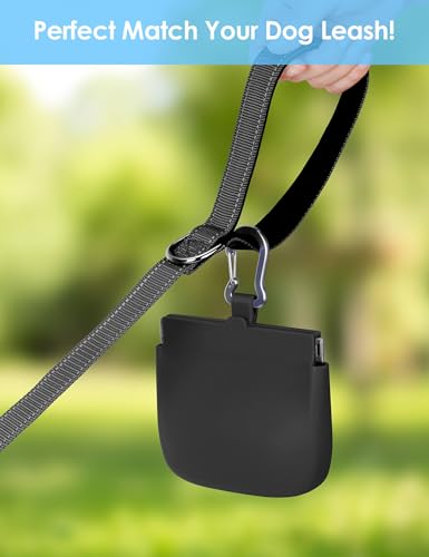 image for RBibei【One-Hand Access Silicone Dog Treat Pouch, Small Pocket Sized 