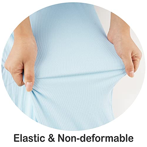Image of Viviland Jersey Swaddle Blanket, Ultra Soft Stretchy Receiving Blanket, Baby Boy Newborn Swaddle Wrap, 40 x 30 inches, 2 Pcs, Elephant