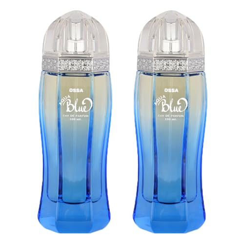 Image of Ossa Aqua Blue Eau De Parfum 100ml Perfume With Fresh And Citrusy Notes | Premium EDP For Men | Long Lasting Fragrance Ideal For Glamorous Evenings (Pack of 2)