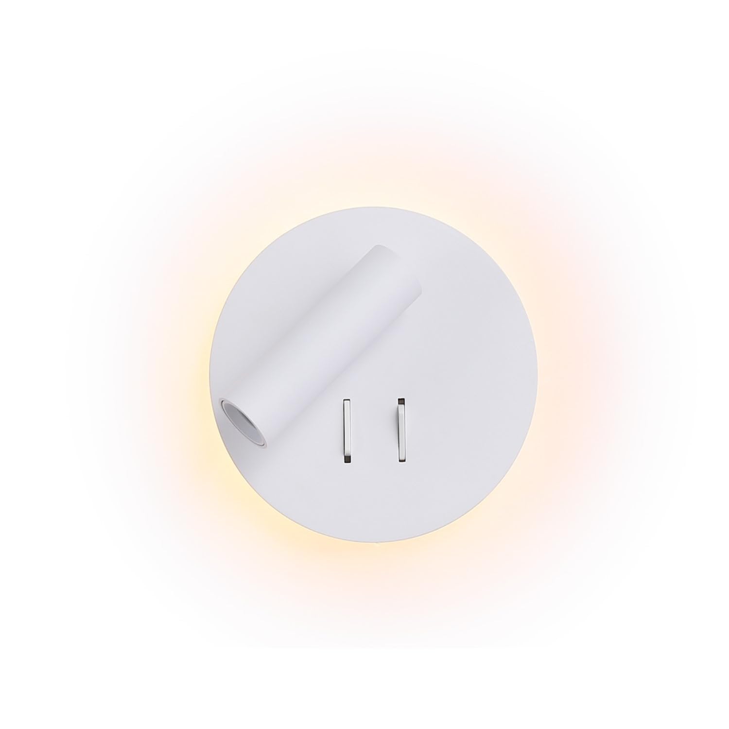 Barcelona LED Applique da Parete - Faretto Orientabile 3W + Illuminazione Perimetrale 6W, Luce Bianco Caldo, Design Moderno in Alluminio,Applique da Interno per Soggiorno, Camera da Letto, Bagno