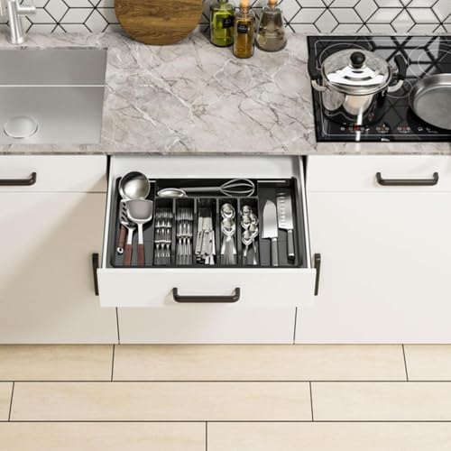 Plateau à ustensiles de cuisine ajustable pour tiroir trop petit - 4