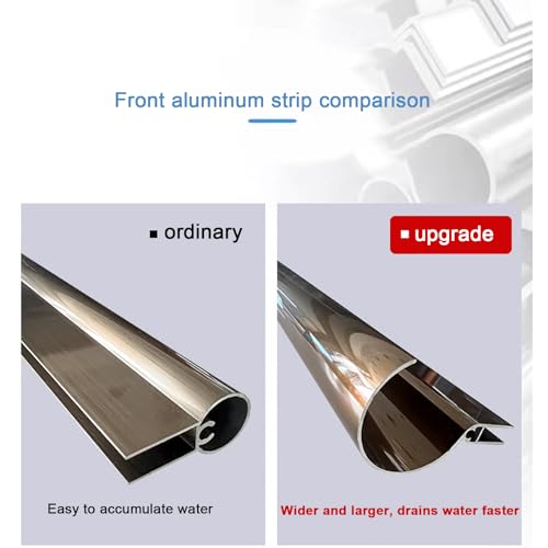 Toldo para ventanas contra filtraciones e impactos con soporte de aluminio resistente 4
