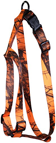 omnipet Kwik Klip arnés Ajustable de Nylon Mascotas, Grande, Mossy Oak Blaze Naranja Camuflaje
