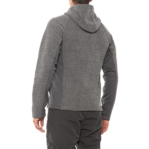 Spyder Men's Boundless Half Zip Hooded Sweater, Heather Grey Large #TOP1