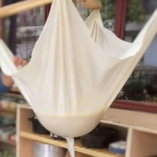 Étamine pour filtrer les tissus à fromage en coton non blanchis à mailles Ultra fines réutilisables pour les crépines de filtre à lait de noix-40x40cm