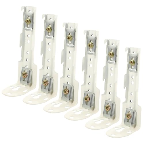 Cabilock 6piezas Soportes De Pared para Riel De Cortina Cortineros para Ventanas Accesorios De Fijación De Cortina De Metal