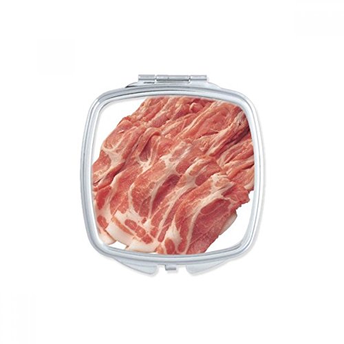 Miroir carré de maquillage compact pour éviter les défauts de rouge à lèvres