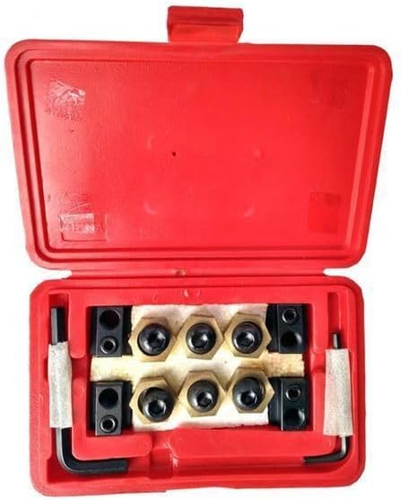 BALOLO 18pcs 5/8" T-Slot Eccentric Clamping Kit for Milling Machine Work Table Eccentric 5/8" Or 16MM T-Slot Clamping 1/2-13 Thread T-slot Clamping Clamp Nut Kit Lathe Mold Tool