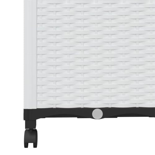 Macetero de polipropileno blanco con soporte de enrejado 7