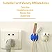 Cable Clips Organizer for Headphone Cable(6 Pack),Wire Clips Holder for Table,Nightstand,Car,Wall,Computer,Phone Charging Cable,USB Cable,Mouse,Office,Cubicle,ect.(Great for Small Cable or Wire)