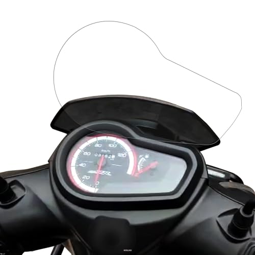 Image of Screen Guard Compatible With Yamaha Ray ZR 125 (Without Button) Bike, Scooty, Motor Cycle, Scooter Speedometer Display Screen 9H Hardness PET Scratch Guard Tempered Glass Screen Protector
