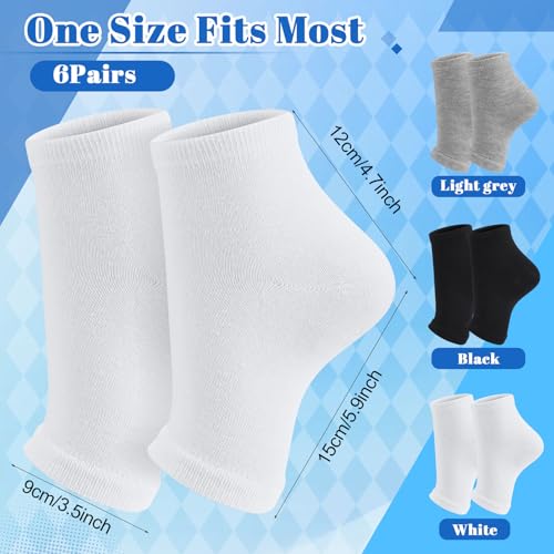 6 Pairs Men Toeless Socks Cotton Open Toe Flip Flop Pedicure Anklets Socks for Men Sandals Running Yoga Spa Sleep3