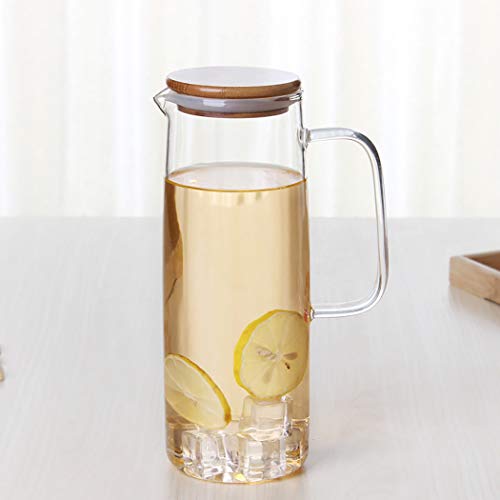 Jarra de vidro com tampa para jarro de chá com grande capacidade criativa Justdolife Water Pitcher