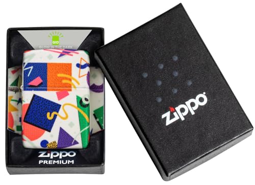 Image of Zippo Throwback Pattern Design 540 Color Glow in the Dark Pocket Lighter