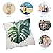 Ouyniei Watercolor Monstera Leaf Head Scarves for Women, Square Bandanas Neck Scarf Shawl for Aldult, Hair Scarves Lightweight Hair Wrapping for Sleeping 27in, Fashion Accessories