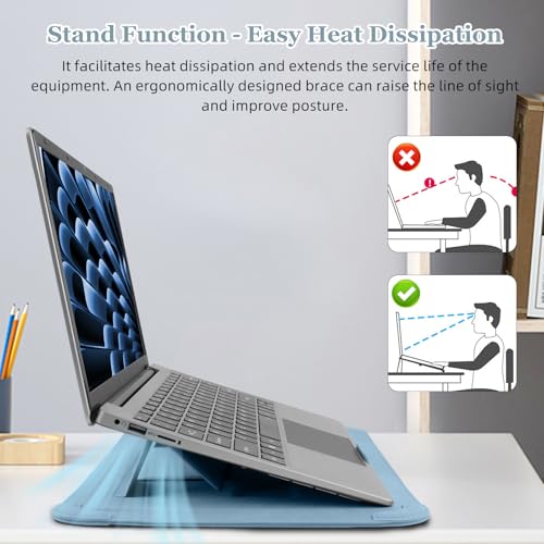 13-14 Inch Protective Laptop Sleeve with Stand, for MacBook Pro/MacBook Air by ShinKin - Used condition - Image 5