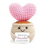 Giftota - Patentante Geschenk - Dankeschön Geschenk von Patenkind - Pocket Hug - Glücksbringer zur Taufe & Geburtstag - Geschenke für Frauen - Kleine Aufmerksamkeit & Deko