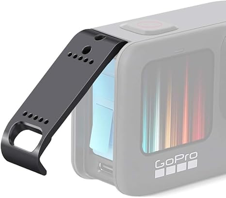 Careflection Premium ABS Battery Door Cap Cooling Side Cover with Opening for USB and Charging Compatible for GoPro Hero 12 11 10 9 Black