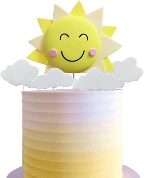Sun Cake Topper with Smile Sun Cake Topper for You Are My Sunshine Party