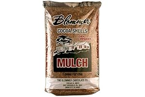 Blommer Dark Cocoa Shell Mulch: Enrich Your Garden with Nature's Touch