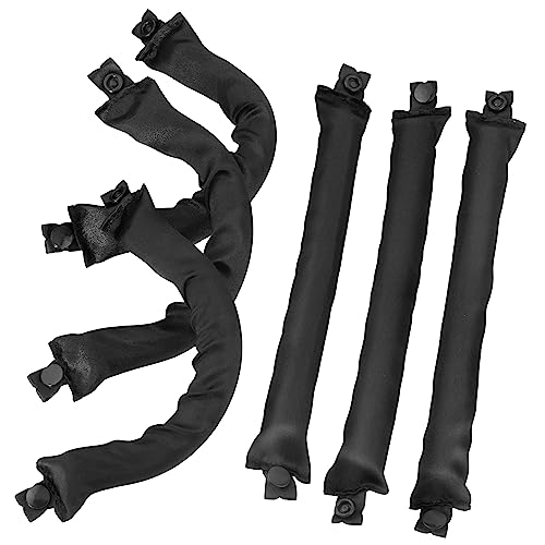 Jenny Capp 6pc Satin Cushion Hair Rollers 1" Thick - Super Soft Accessories for Women, Promote Healthy Curls & Prevent Breakage for Natural Hair