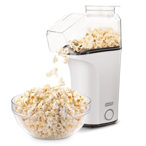 Dash Fresh Pop Popcorn Maker, Electric Hot Air Popper, 16-Cup, White