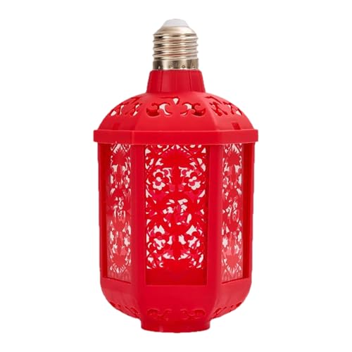 Farolillos chinos con iluminación | 7 colores fu signo LED lámpara E27, rojo decorativo y decoración de fiesta | Para cumpleaños, boda, decoración de negocios, techos, balcón, terraza, decoración de