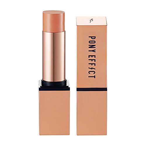 PONY EFFECT Makeup Arti-stick Cheek #Touch Me 10g, 1.76 Ounces, Cream Blush, Lips and Cheeks, Cream to powder finish, Stick Cheek Balm, Soft orange coral