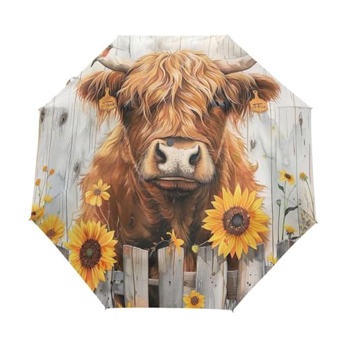Parapluie automatique femme GAIREG Highland léger et pliable pour la pluie