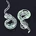 YOFANST Ear Stretching Glass Spiral Tapers Gauges 4g, 2pcs Glow in the Dark